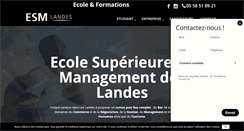 Desktop Screenshot of esm-landes.com